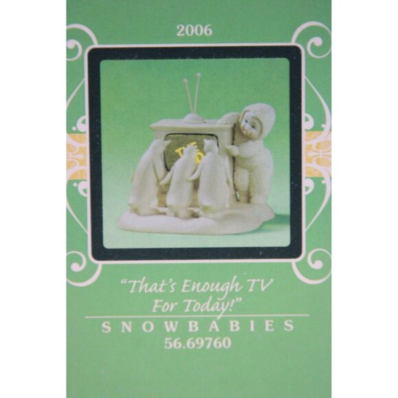Dept 56 Snowbabies - That's Enough TV for Today - Picture 4 of 4